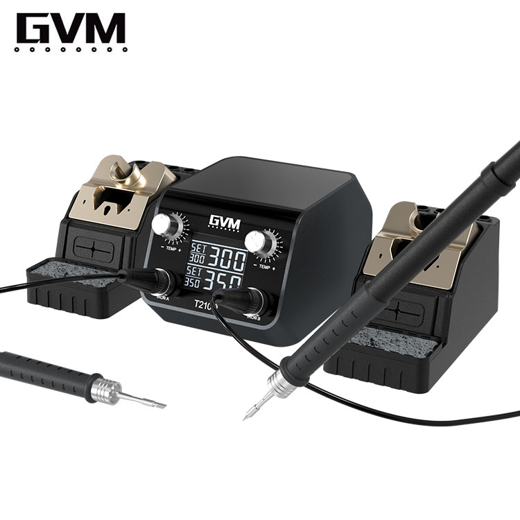 GVM T210D з підключеними жалами C210 та губками для очищення