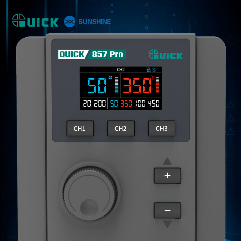 Цифровий LCD дисплей Quick 857 Pro з регуляторами