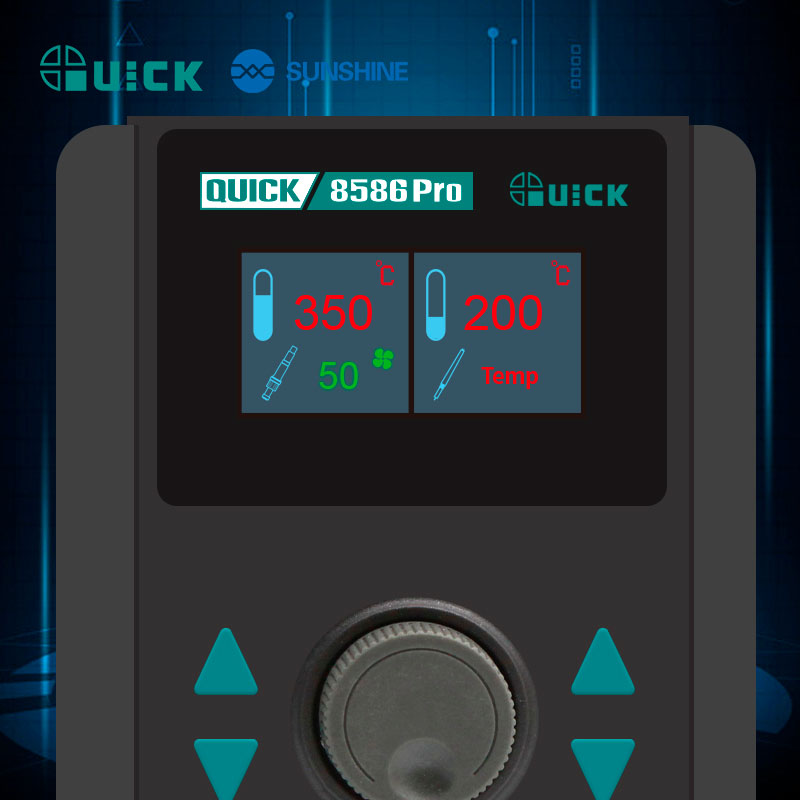 Паяльна станція QUICK 8586 Pro регулювання температури