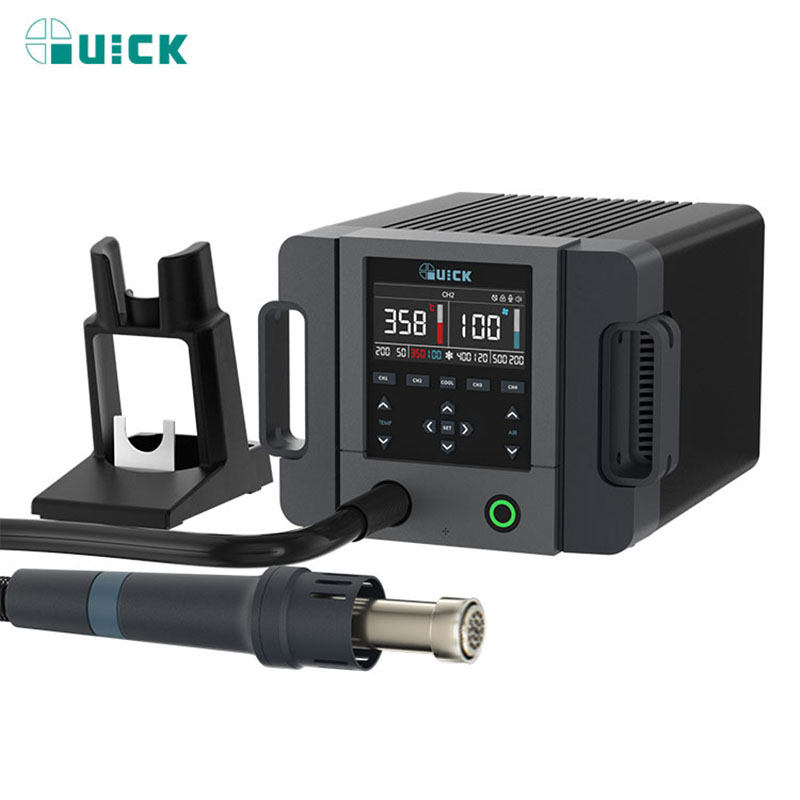 Паяльная станция Quick 861 Pro с феном сбоку