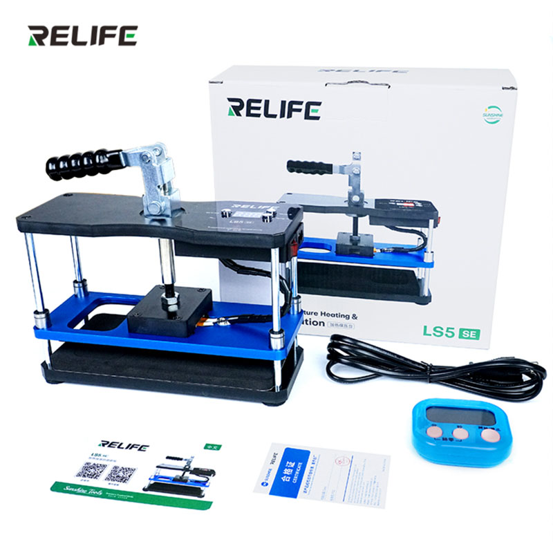 Пресс-платформа RELIFE LS5 SE — комплект поставки, кабель и внешний таймер