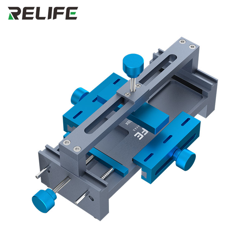 Платформа для ремонту смартфонів Relife RL-601P Max з центральним і боковими затискачами вигляд зверху