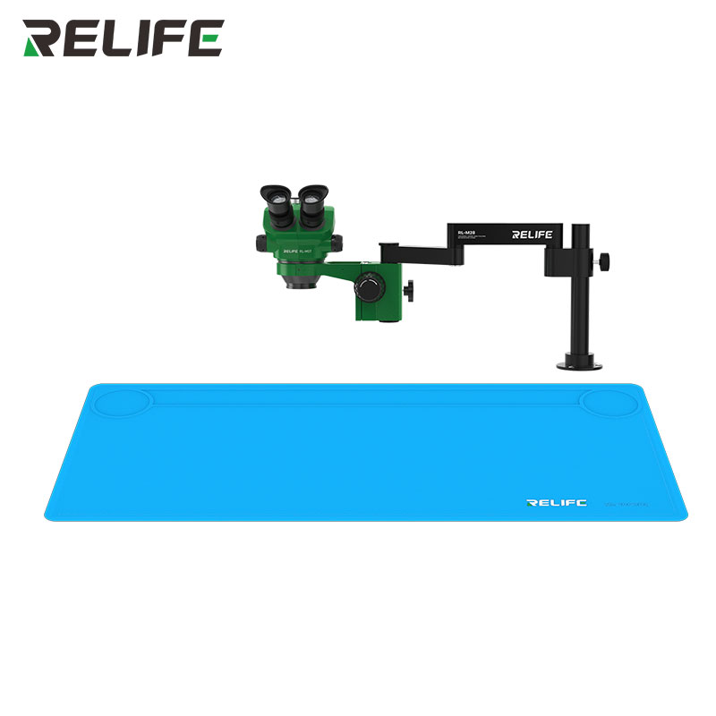 Килимок RELIFE RL-004DQ з мікроскопом, встановленим над ним