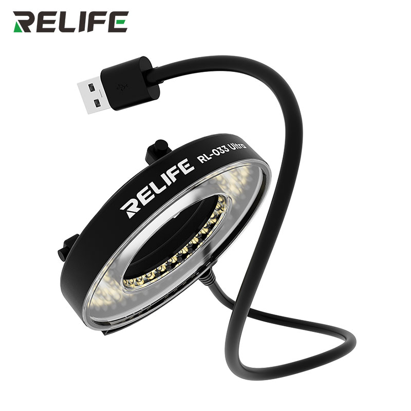Подсветка для микроскопа RELIFE RL-033 Ultra — USB питание, кабель и коннектор