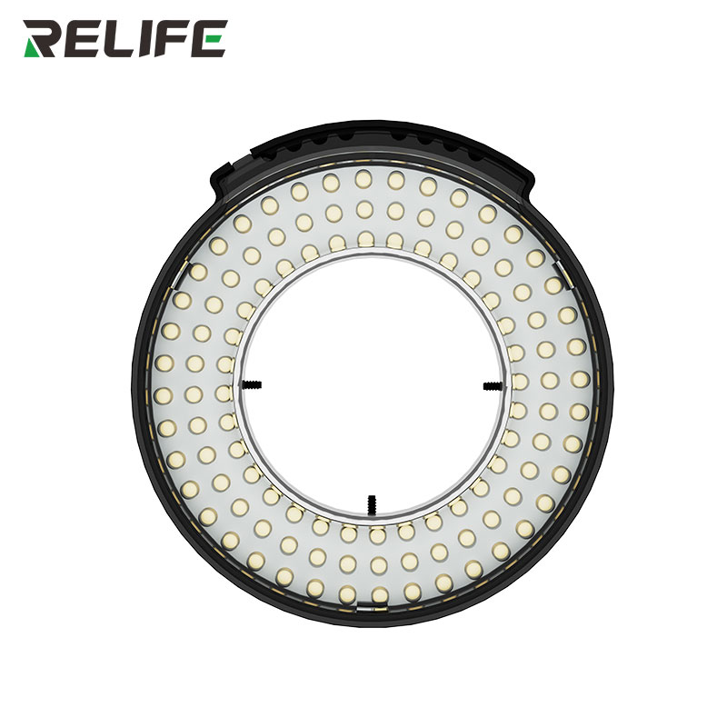 RELIFE RL-033 Ultra — кольцевая подсветка для микроскопа, 105 светодиодов, вид сзади