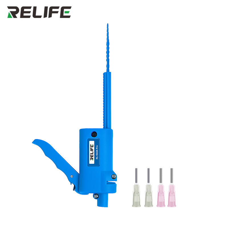 Клеевой дозатор RELIFE RL-062A Pro с комплектом насадок для шприцев 5-10cc