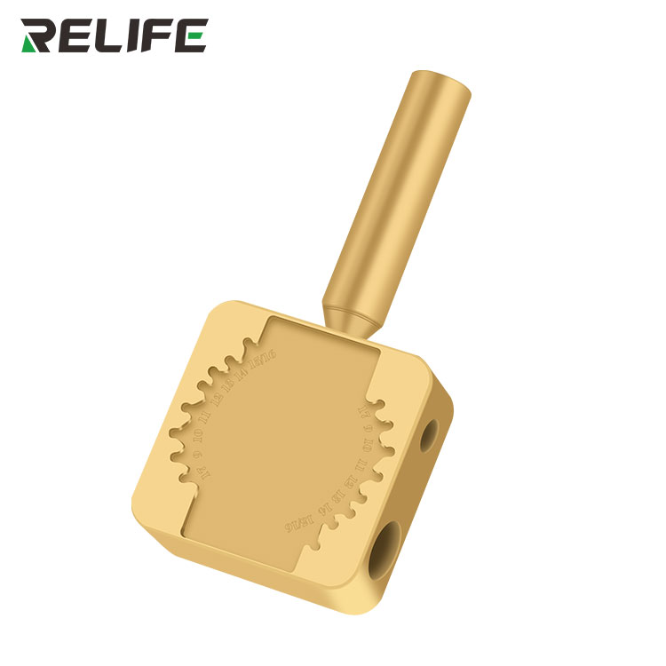Насадка на жало паяльника Relife RL-067B, вид збоку, золотистий корпус
