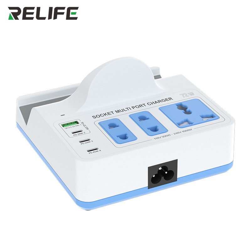 Задня сторона Relife RL-309H з мережевим роз'ємом та додатковими портами