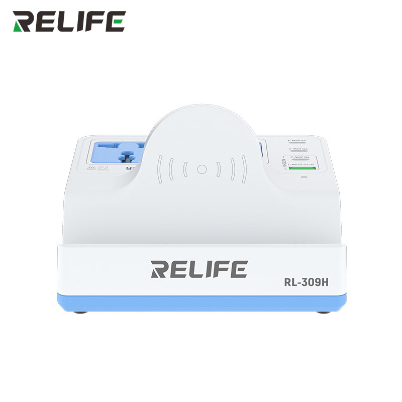 Передній вигляд Relife RL-309H з бездротовою зарядною панеллю