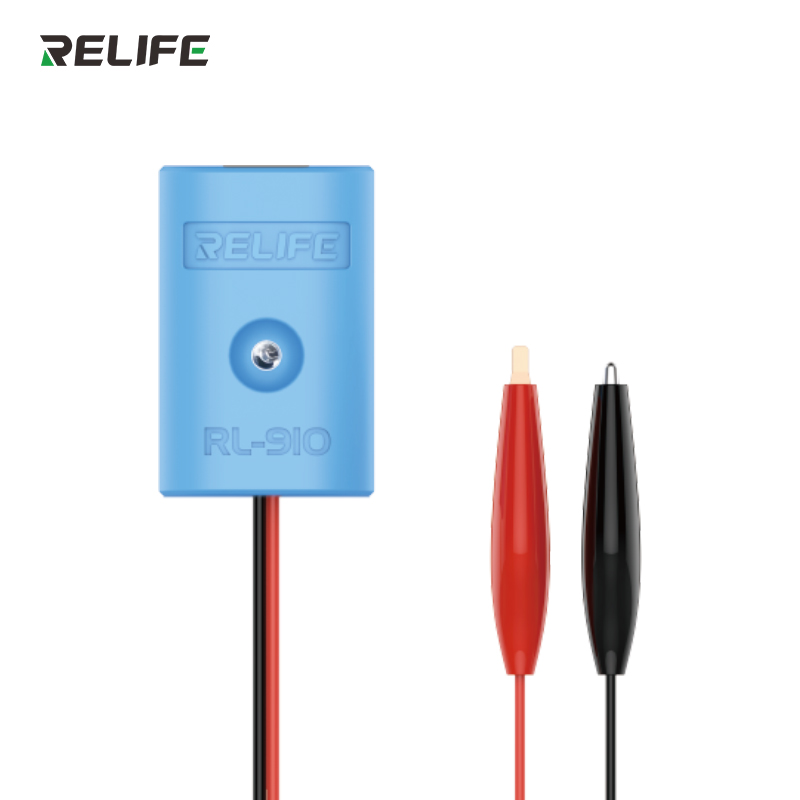 Инструмент для снятия аккумулятора RELIFE RL-910 — модуль RL-910 и зажимы крупным планом