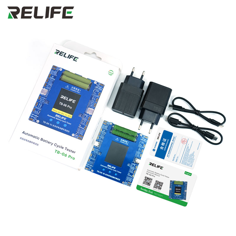 Программатор RELIFE TB-06 Pro комплект поставки с блоками питания кабелями и документацией