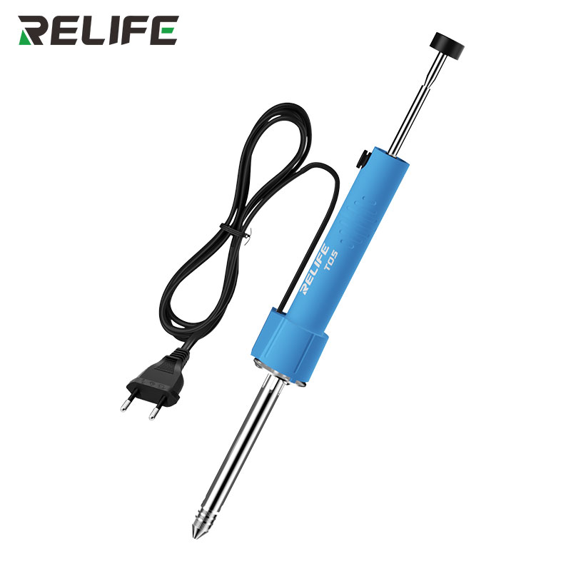 Оловоотсос электрический RELIFE TO5 — общий вид, сетевой кабель 220–240 В