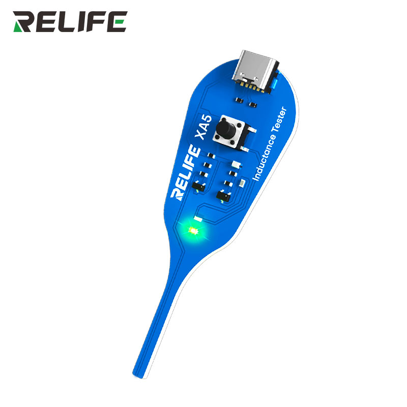 Тестер індуктивності RELIFE XA5, загальний вигляд, зелений індикатор