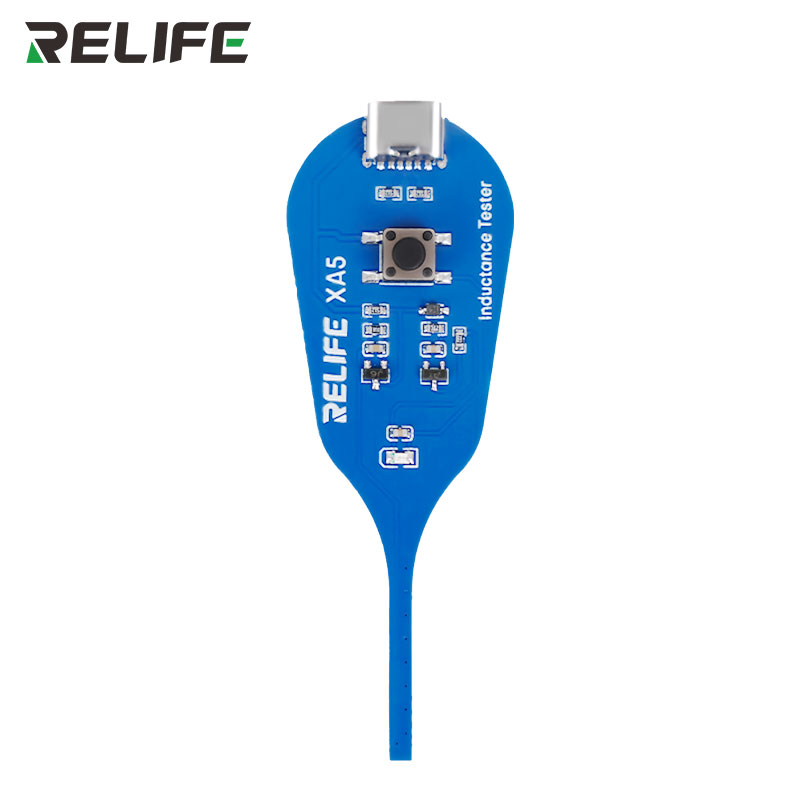 RELIFE XA5, тестер індуктивності, прямий вигляд, роз'єм USB-C