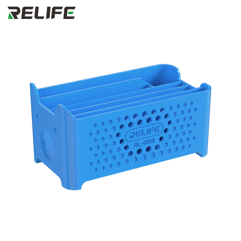 Органайзер Relife RL-001S для BGA трафаретов, синий цвет, вид спереди