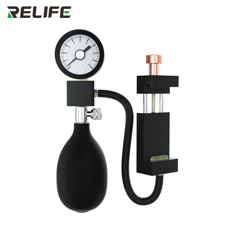 Тестер давления Relife RL-086 с зажимом и металлической грушей