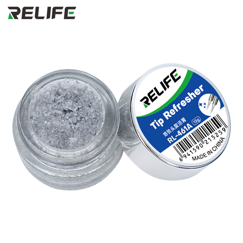 Очиститель жала паяльника RELIFE RL-461A — внешний вид банки