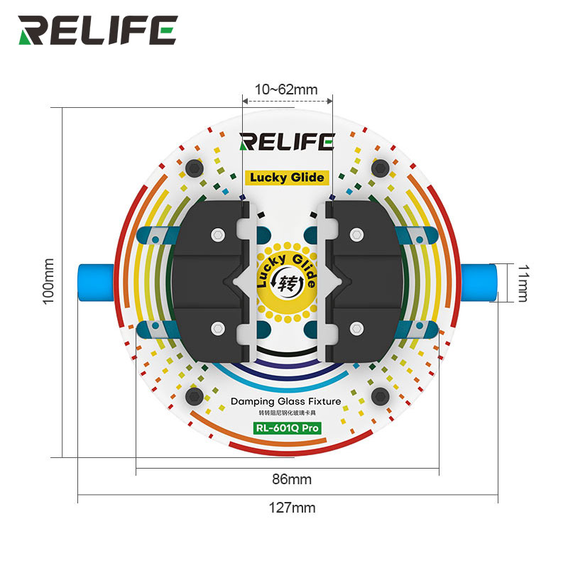 Тримач термостійкий RELIFE RL-601Q Pro — розміри і діапазон затиску