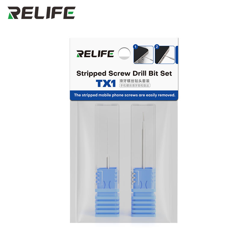 Набір екстрактор + свердло RELIFE TX1 — упаковка Stripped Screw Drill Bit Set TX1