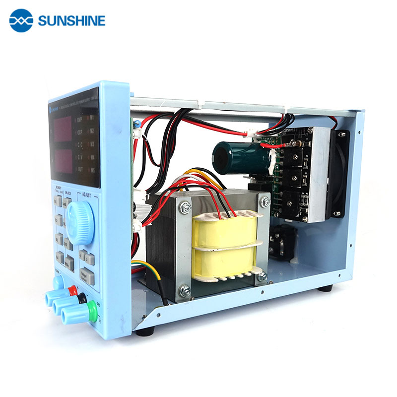 Внутрішній устрій блоку живлення Sunshine P-3005A з трансформатором і платами