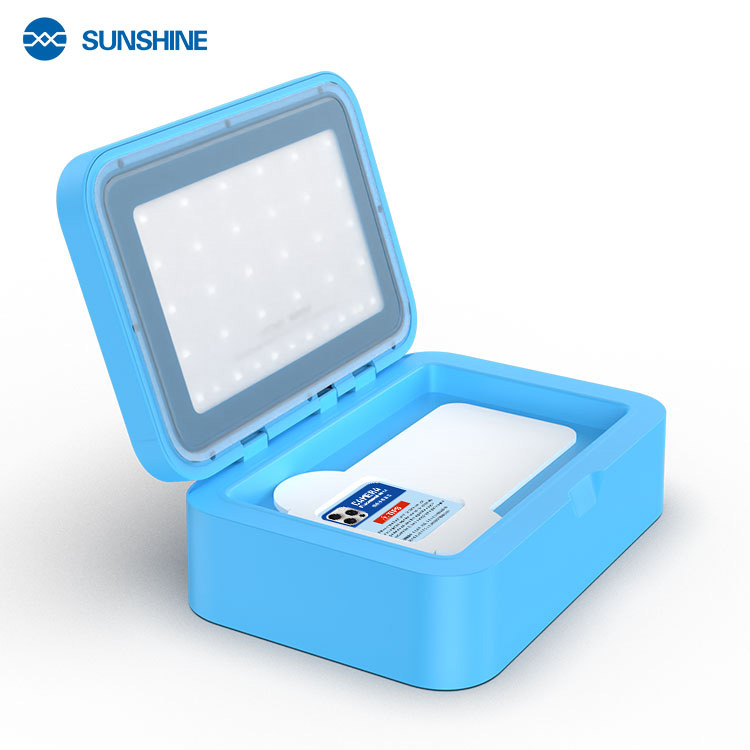Вакуумний UV-бокс SUNSHINE SS-918B SE — відкритий вигляд під кутом