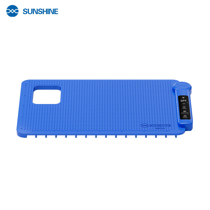 Силиконовый коврик с подогревом SUNSHINE LS3 Plus — вырез под камеру, вид сверху