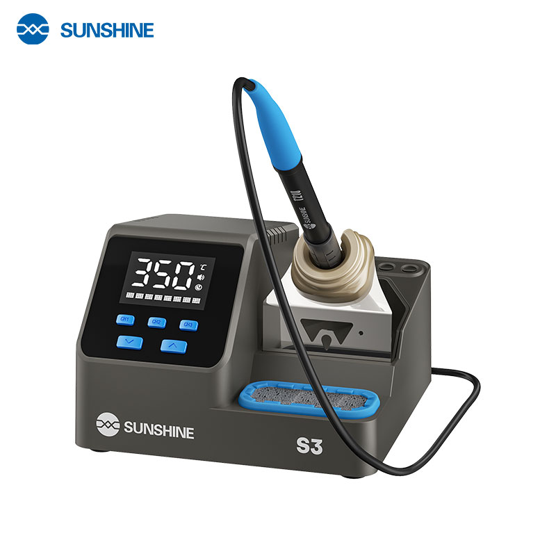 Паяльная станция прецизионная Sunshine S3 210 с держателем ручки T210 и губкой для очистки жала