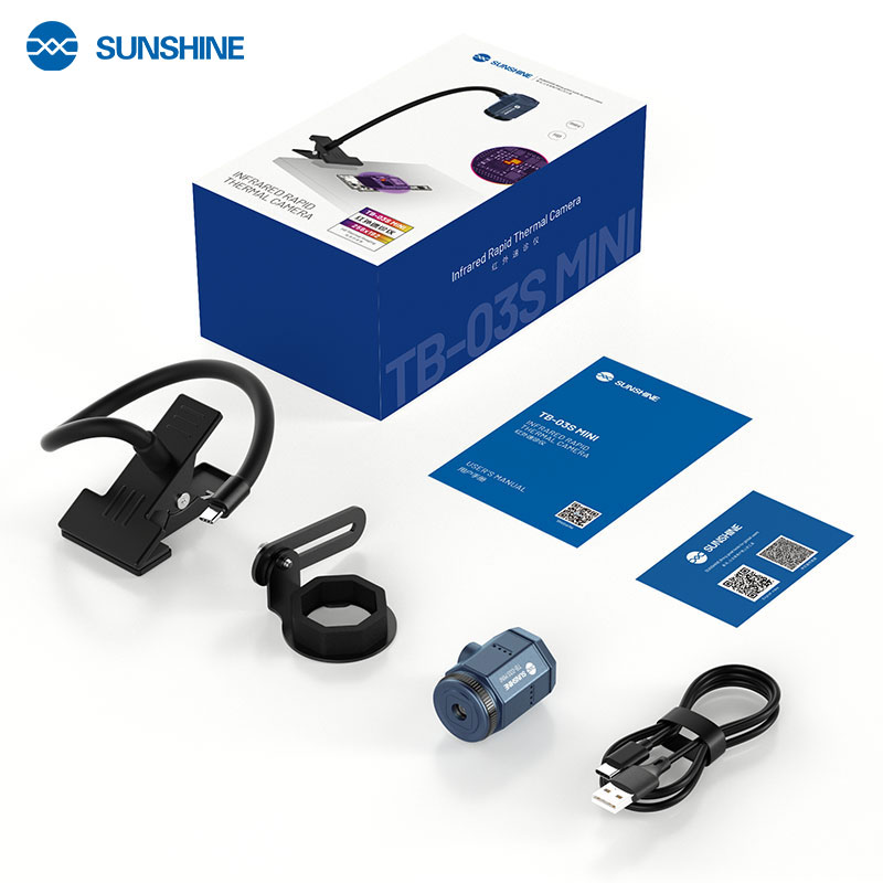Установка тепловизора Sunshine TB-03S MINI на микроскоп для инфракрасной диагностики