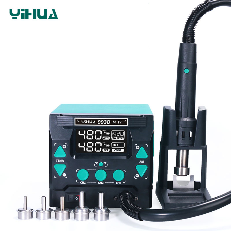 Ремонтный комплекс YIHUA 813 II с термофеном 993DM IV и сменными насадками