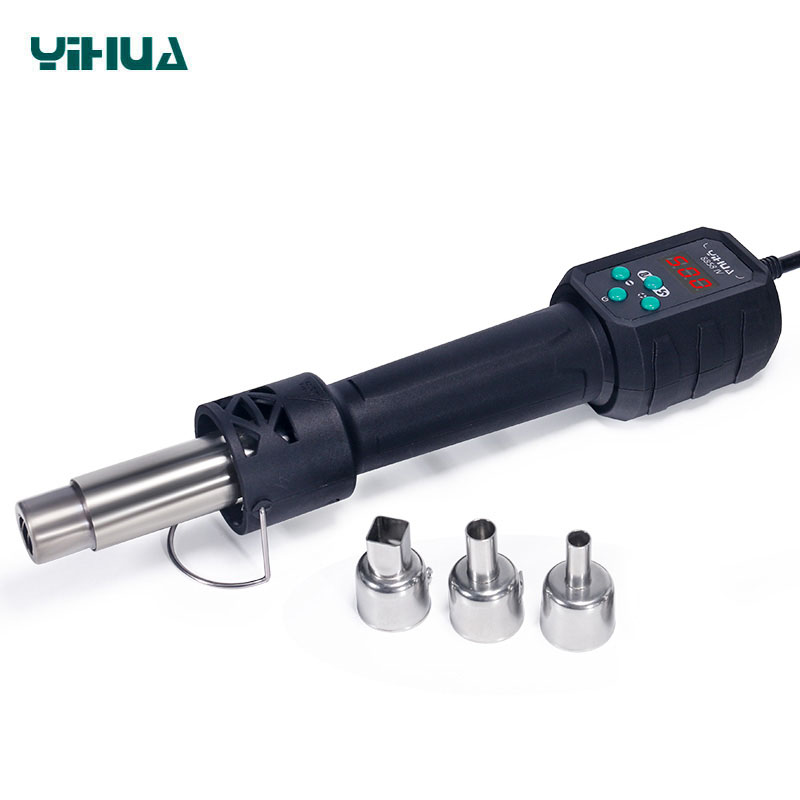 Термофен YIHUA 8858-IV с комплектом насадок — 120 л в минуту, температура 100–500°C