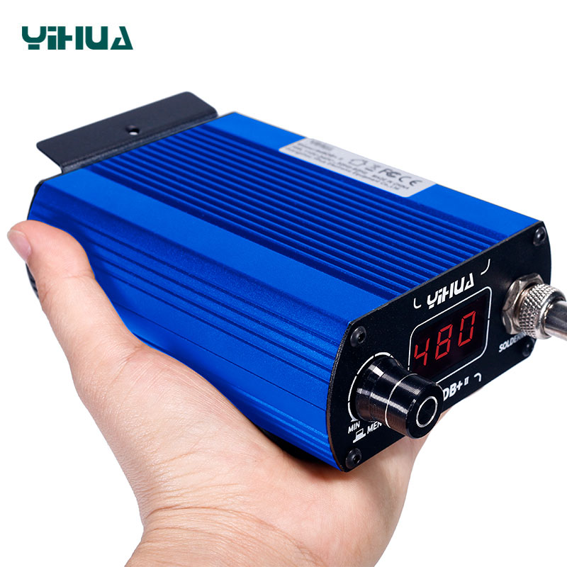 Паяльна станція YIHUA 948DB+ II компактний корпус у руці