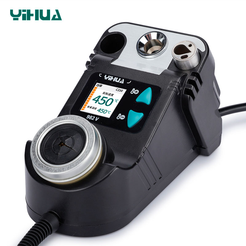 Паяльна станція YIHUA 982 V C210 дисплей і органи керування
