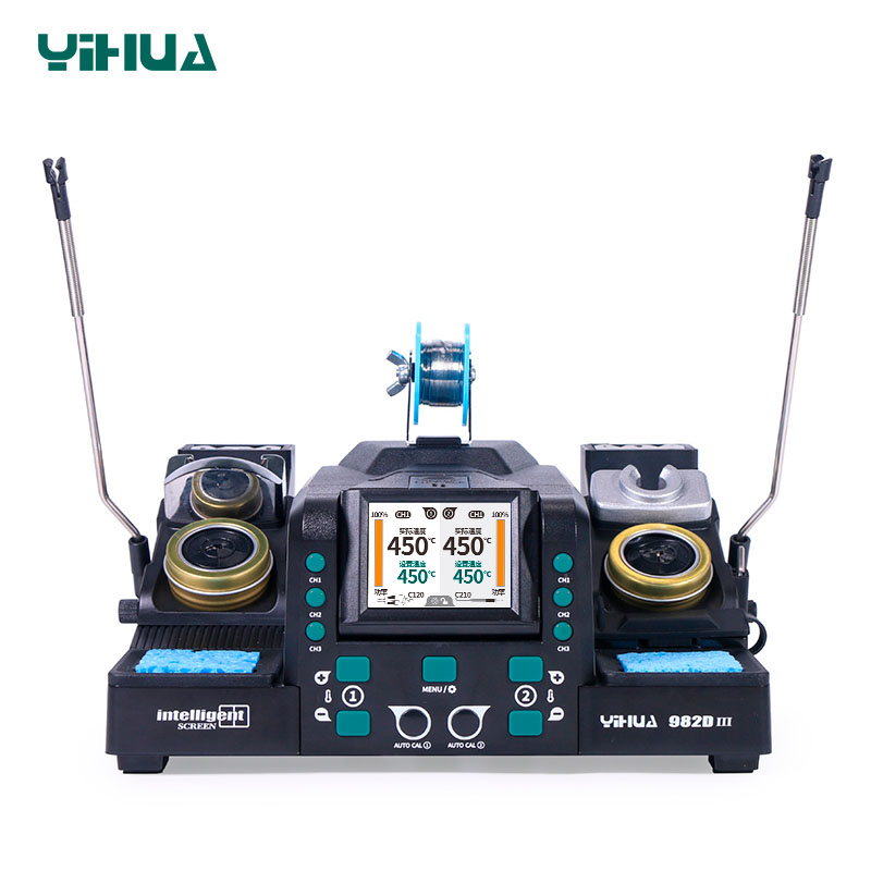 Паяльная станция YIHUA 982D-III с цветным LCD экраном и регулировкой температуры