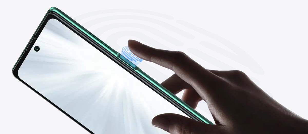 Смартфон Blackview A100 6+128 GB Кнопка питания и сканер отпечатков пальцев