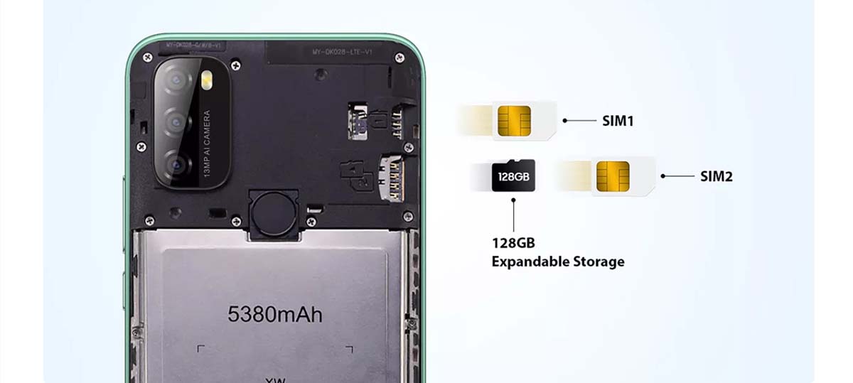 Смартфон Blackview A70 Pro, два слота для SIM, расширение памяти до 128 ГБ