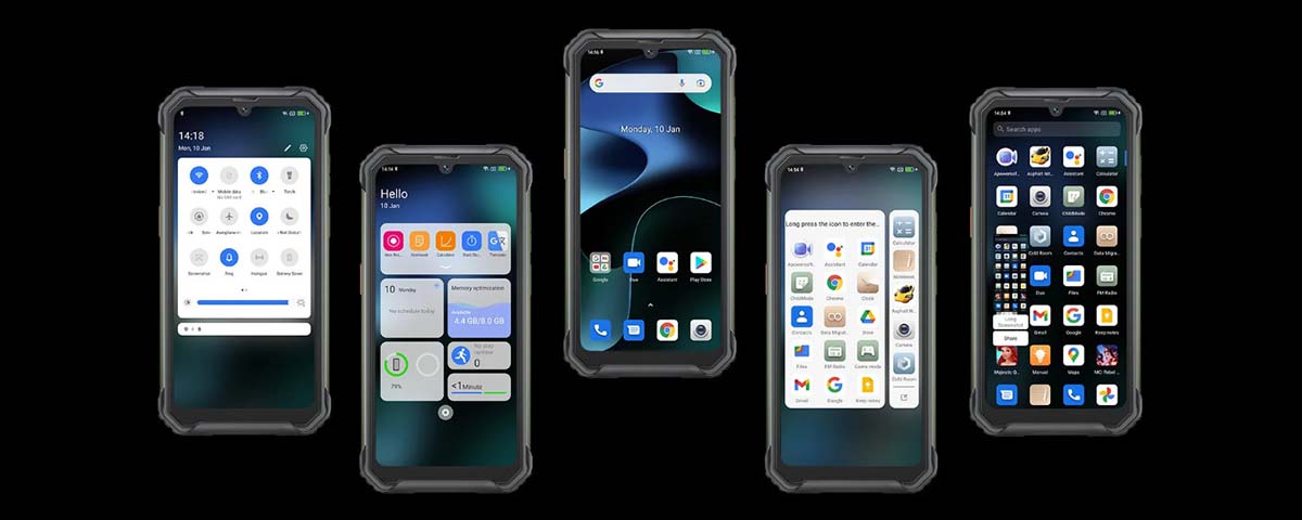 Смартфон Blackview BV7200 Операционная система Doke OS 3.0 на базе Android 12