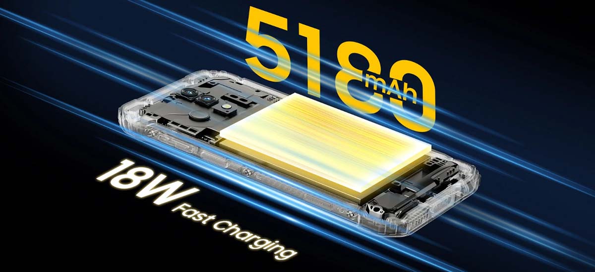 Смартфон Blackview BV7200 Большой аккумулятор 5180 мАч и быстрая зарядка 18 Вт