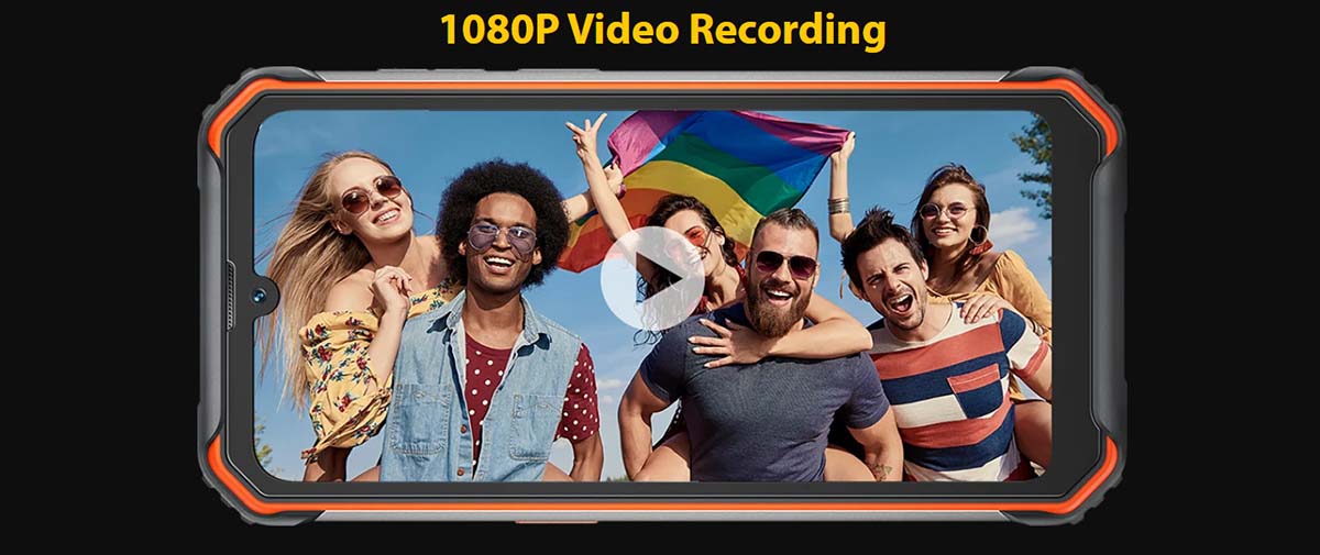Смартфон Blackview BV7200 Запись видео в 1080P