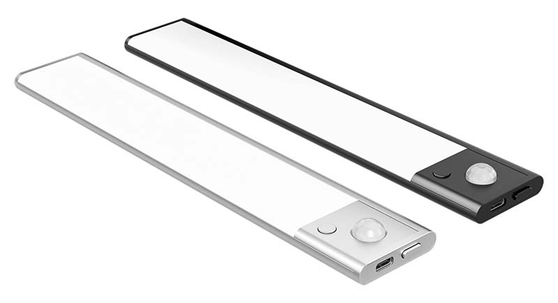 LED лампа ночник Greenbar L911 черного и серебристого цвета