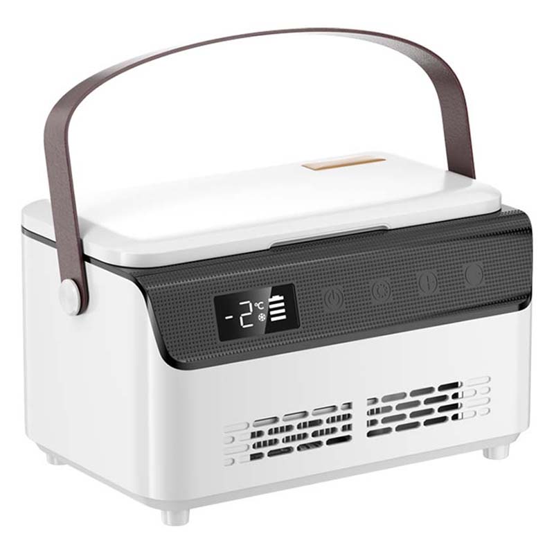 Медицинский портативный мини-холодильник Coolbox с цифровым дисплеем и ручкой для переноски