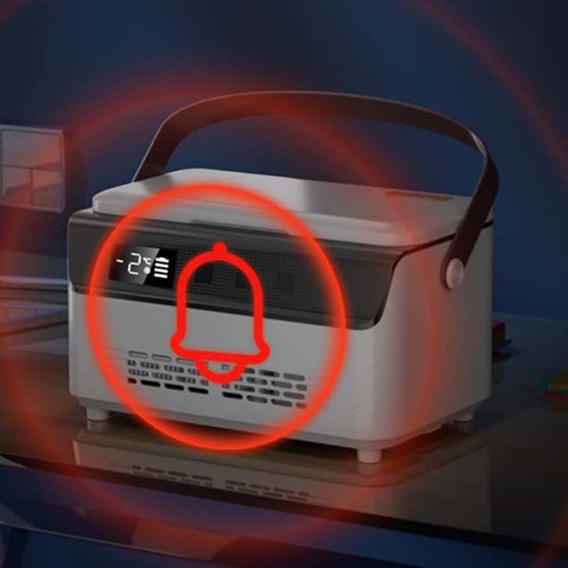 Медицинский портативный мини-холодильник Coolbox с индикацией низкого заряда и звуковым сигналом