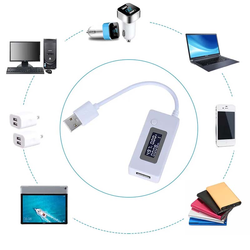 Многофункциональный USB тестер KEWEISI KCX-017 тока напряжения емкости: области применения