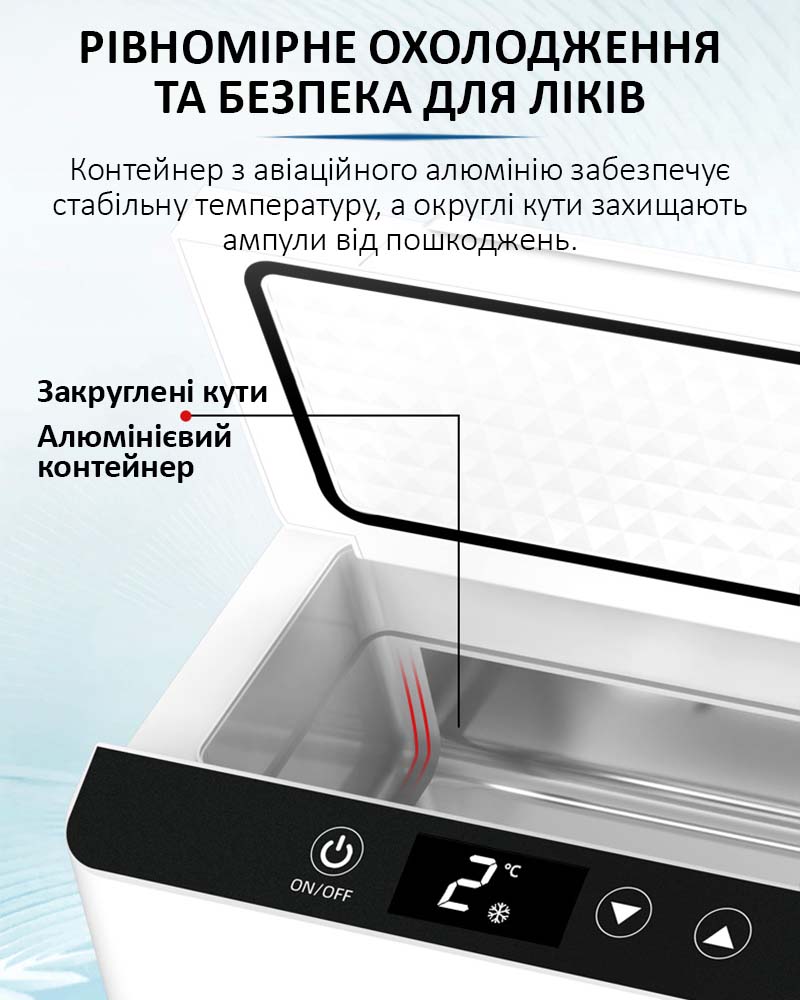 Мини холодильник Coolbox CL-1202 с полупроводниковым чипом нового поколения для быстрого охлаждения