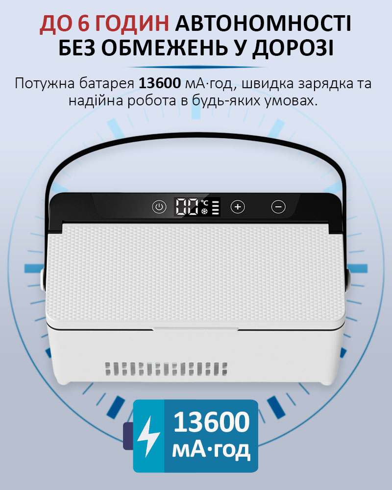 Coolbox KJX-108 автономная работа до 6 часов аккумулятор 13600 мАч