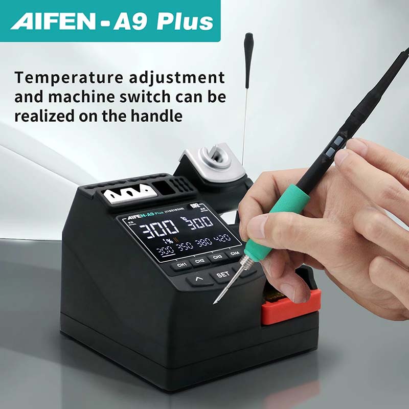 Паяльна станція Aifen A9 Plus прецизійна регулювання температури на ручці паяльника