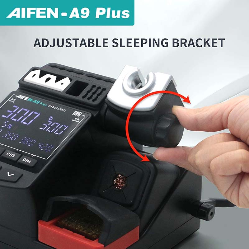 Паяльна станція Aifen A9 Plus прецизійна регулювання кута нахилу тримача паяльника