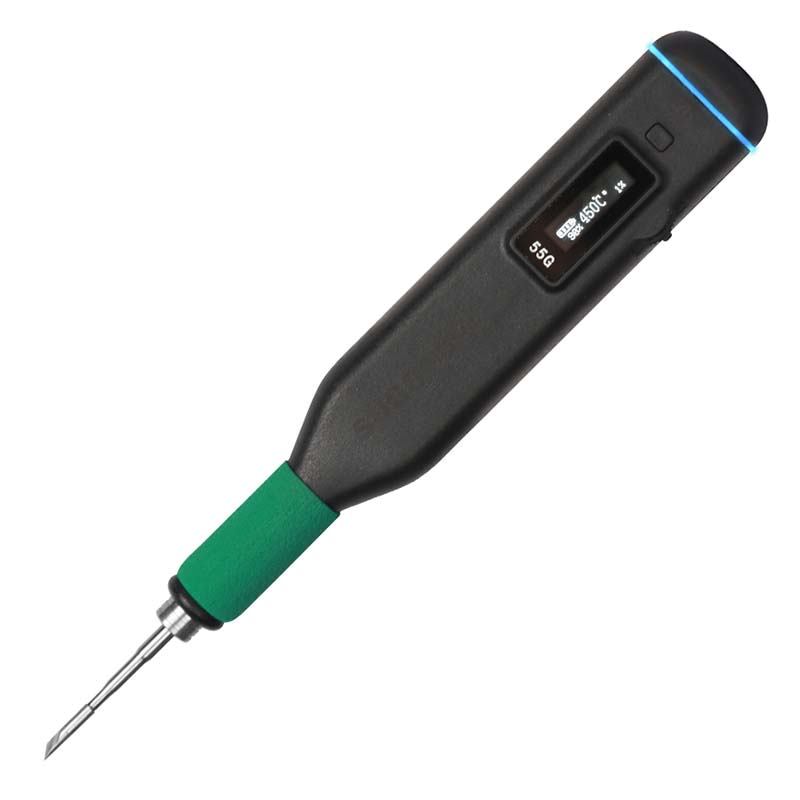 Паяльник Sugon SG-55G крупним планом, дисплей показує температуру 450°C